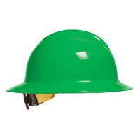 Bullard 33HGR Bullard HiViz Green Classic Model C33 Full Brim Hardhat WIth 6 Point Ratchet Suspension